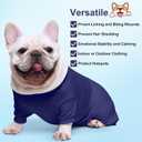 Dog Surgery Recovery Suit After Spay, Blue Dogs Surgical Recovery Suit, Highly-Stretchy Dog Onesie, Pet After Surgery Wear Substitute E-Collar & Cone