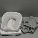 2 in 1 Potty Training Seat with Step Stool, Ladder Toilet Seat with Splash Guard & Anti-Slip Pad Ladder, Adjustable Potty Training Toilet Seat for Kids Boys and Girls