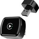 Wireless CarPlay Adapter for Apple iPhone Mini car Play Android Auto AdapterConverts Wired to Wireless CarPlay  Multi-User Plug & Play Dongle No Latencyfor iOS 10+&Android 11, Cars from 2015+ (Black)