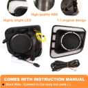 LED Fog Lights Bezel for Toyota Tundra 2021-2014 DRL Daytime Running Lights Amber Turn Signal Fog Lamps Cover