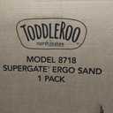 Toddleroo by North States - Supergate Ergo Baby Gate: Plastic Baby Gate for Stairs & Doorways - Adjustable Indoor Safety Gate - Made in USA - 26 to 42 Inches Wide - 26 Inches Tall - Sand