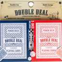 Jacent Double Deal 2 Pack Playing Cards with Bonus 5 Dice - 1 Set