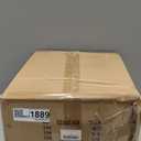 Arc Floor Lamp for Living Room, Stylish Rattan Boho Floor Lamp with 3 Color Temperature Dimmable LED Bulb, Farmhouse Tall Lamp, Arched Standing Lamp for Office Bedroom Living Room Corner (Black)