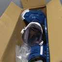 Pool Vacuum for Above Ground Pool, 2025 Upgraded Pool Vacuum with A Telescopic Pole, 18.5 Gal/Min Powerful Suction, 80Mins Runtime, Effortlessly Cleans Debris Underwater (Blue)