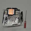 upHere Low Profile CPU Cooler 6mm*6 Low Profile Cooler 120mm Fan Low Profile CPU Cooler AM4 Compatible with AM5/Intel LGA 2011/2066(X79/X99)/1851/1700/1200/1150/1121/1155/1156/1366/1356/AM3/AM2/AM3+ (Black 85mm/3.35in Height)