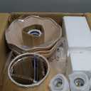 KUSSCO 6-Light Boho Rattan Chandelier 39″ Rattan Pendant Light with Hand-Woven Shade Adjustable Height Vintage Dining Room Chandelier for Kitchen Island Living Room Bedroom Foyer E26 Base