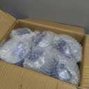 24 PCS Blue Ribbed Plastic Glasses 13.5 OZ Ribbed Glasses Detachable Glass Elegant Fluted Glassware Vintage Style for Wedding Anniversary Birthday Dinner Parties(Blue, 24 Pack)