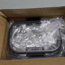 Rubbermaid Brilliance BPA Free Airtight Food Storage Containers with Lids, Set of 4 (4.7 Cup) Ideal for Lunch, Meal Prep, and Leftovers