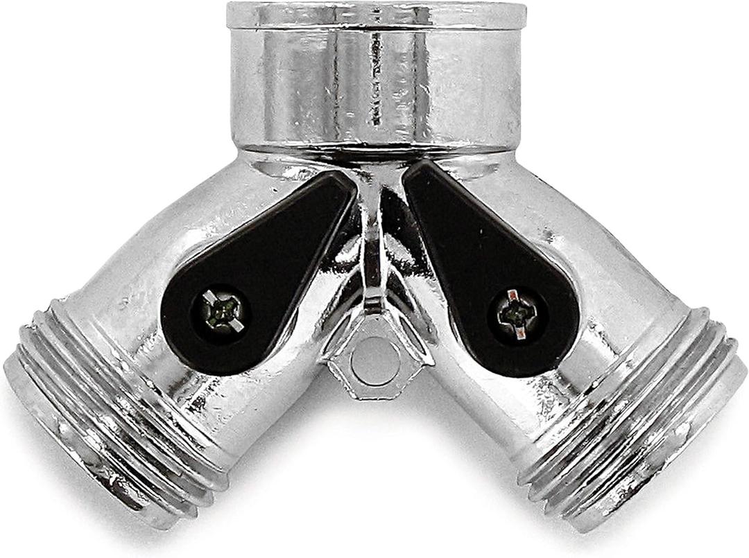 Valterra (A01-0131VP Zinc Siamese Hose Shut-Off Valve