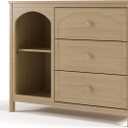 Graco Olivia 3 Drawer Combo Dresser (Driftwood)  GREENGUARD Gold Certified Baby Dresser, Kids Bedroom Storage Organizer, Interlocking Drawer System, Anti-Tip Kit Included