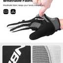 INBIKE Cycling Gloves for Men/Women Bike Gloves with Touchscreen-Padded Anti-Slip Mountain Biking MTB Bicycle Gloves for Cycling/Workout/Gym/Outdoor, Large
