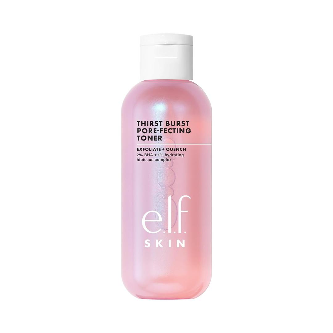 E.l.f. Thirst Burst Pore-fecting Toner, Hydrating & Exfoliating for Face, Smooths, Plumps & Minimizes Pores, Infused with Salicylic Acid, Vegan & Cruelty-Free (4.7 Fl Oz (Pack of 1))