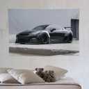 PailailaiNest R35 Black Car Tapestry Jdm Japanese Cool Wall Hanging for Living Room Bedroom Decor Backdrop 40"x60"