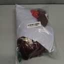 Suzile Thanksgiving Goose Outfit Dresses Clothes for 23" High Cement or Plastic Porch Goose Costume for Yard Lawn Outdoor Garden Patio Statue Xmas Santa Holiday Decor