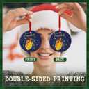 CHOANG Happy Hanukkah Ornament 2025 - Ceramic Jewish Holiday Keepsake for Men Women, Hanukkah Decorations for Home, Christmas Tree Hanging Gift, Jewish Chanukkah Decor