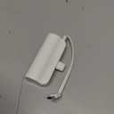 5000mAh Mini Portable Charger with Built-in Type C Connector & Cables,5V 2.4A USB-C Small Power Bank,2 Output Flashlight External Battery Pack Compatible with iPhone 17-12 Pro Galaxy,iPad (White)