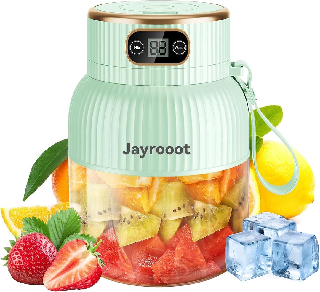 Personal Blender, Compact Cordless, BPA-Free, 20 oz (600ml), USB-C Rechargeable Makes Juices, Milkshakes, Smoothies Ideal for Travel, Gym, Office