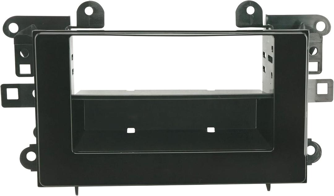 Scosche TA2160B Single or Double DIN Radio Installation Dash Kit Compatible with Select 2015-22 Toyota Vehicles - 1 or 2 DIN Aftermarket Car Stereo Install Kit Radio Bracket - See Fit Guide in Images