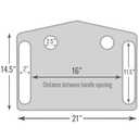 DMI Walker Tray With Cup Holders, Walker Tray For Folding Walkers, Mobility Accessory for Seniors, Tray Table for Standard Walkers, Multipurpose and Portable, Gray