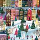500 Piece Jigsaw Puzzles for Adults, Whimsical Winter Cityscape Puzzles for Adults, Fun and Challenging Puzzle for Family Time, Relaxing Gift for Adults, Kids, Seniors, 20.5 x 15 in