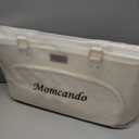 MOMCANDO Diaper Bag Tote with Dividers, Zipper, Top Cover and Strap, Larger Size with insulated storage bag - Beige