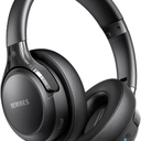 BERIBES Bluetooth Headphones Over Ear, 65H Playtime and 6 EQ Music Modes Wireless Headphones with Microphone, HiFi Stereo Foldable Lightweight Headset, Deep Bass for Home Office Cellphone PC Ect.
