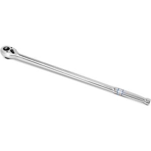 DURATECH Extra Long Handle 1/2-Inch Drive Ratchet, 90-Tooth Quick-release Ratchet Wrench with 20" Extra Long Handle, Teardrop Ratcheting, Reversible, Chrome Alloy Made, CR-MO Head,Full Polished