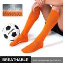 FITRELL 2/3 Pack Soccer Socks Baseball Softball For Youth Kids Boys Girls, Over-The-Calf Football Socks for Adult Men Women