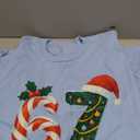 MOUSYA Christmas TShirt Women Merry Bright Colorful Letter Printed Sweatshirt Casual Long Sleeve Round Neck Pullover Tops (Sky Blue) Size L