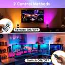 7W RGBW Uplights Indoor, Spotlights Indoor Christmas LED Color Changing Uplights Indoor with Remote Dimmable Function Memory Feature LED Ambient Lighting for Party,Bar,Esports Room,2 Pack