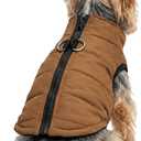 Dog Coats Warm Winter Dogs Jacket Pet Jackets Puppy Cold Weather Coat Pet Clothes for Dogs, Brown, Medium (Medium (5.5-8.8lb))