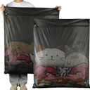 2Pcs Extra Large Mesh Laundry Bags for Washing Machine - Ideal for Delicates, Blankets, Sheets, Bedding, Toys, Pet Items - Zippered Mesh Bags for Travel, Storage, Dorms, Home (43 x 35 Inches) (Black)
