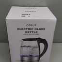 AZEUS Fast Boil Electric Water Kettle, 1.8L Large Capacity with Auto Shut-Off and Boil-Dry Protection, BPA-Free Borosilicate Glass &Stainless Steel (1.9 Quarts)