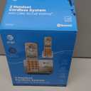 AT&T EL51203 DECT 6.0 2-Handset Cordless Phone - Full Duplex Handset Speakerphone, Caller ID/Call Waiting, Backlit Keypad & Display, Intercom, ECO Mode, White/Silver