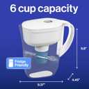 Brita Water Pitcher, Metro Elite Filter, Removes 99% of Lead, Includes 1 Filter, 6-Cup Capacity, White