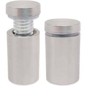 Lantee 5/8" x 1-5/8" Stainless Steel Standoff Screws  Heavy-Duty Sign Mounting Hardware for Acrylic, Glass, and Metal (16 x 40mm, 20 Pcs)