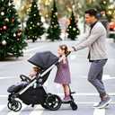 Universal Stroller Board with Detachable Seat, 2 in 1 Buggy Board Suitable for Most Brands of Strollers, Holds Children Up to 55 lbs