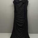 Women's Long Formal Wedding Guest Dress Sleeveless Ruffle Cocktail Party Maxi Bodycon Dresses Small