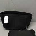 ZTUJO Purse Organizer Insert, Felt Bag Organizer with Metal Zipper, Handbag & Tote Shaper, For Speedy Neverfull Tote, 7 Sizes (Large, Black)