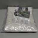 LAMIT 100% Blackout Natural Linen Curtains, 63 Inches Linen Textured Thermal Bedroom Curtains Back Tab and Rod Pocket Neutral Panels with White Liner for Farmhouse, 2 Panels, 52 x 63 Inch, Ivory