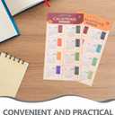 2026 Monthly Calendar Stickers - 2 Sheet Adhesive Tabs Color-coded Divider Index Labels for Journals, Notebooks & Diy Planning, Retro Color (Multi)