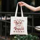 Aesthetic Canvas Tote Bags for Women, Bible Verse Canvas Bag, Christian faith Tote Bags, Reusable Cloth Cotton Bag for Shopping, Religious Gifts to Friends Women Family (Color_name 08)