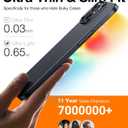 TORRAS Slim Fit Designed for iPhone 15 Case, [Ultra Thin as No Case on][Velvety Touch] Sturdy Protective Cover with Anti-Scratch Hard Plastic Super Slim Phone Case for iPhone 15 (6.1"), Black
