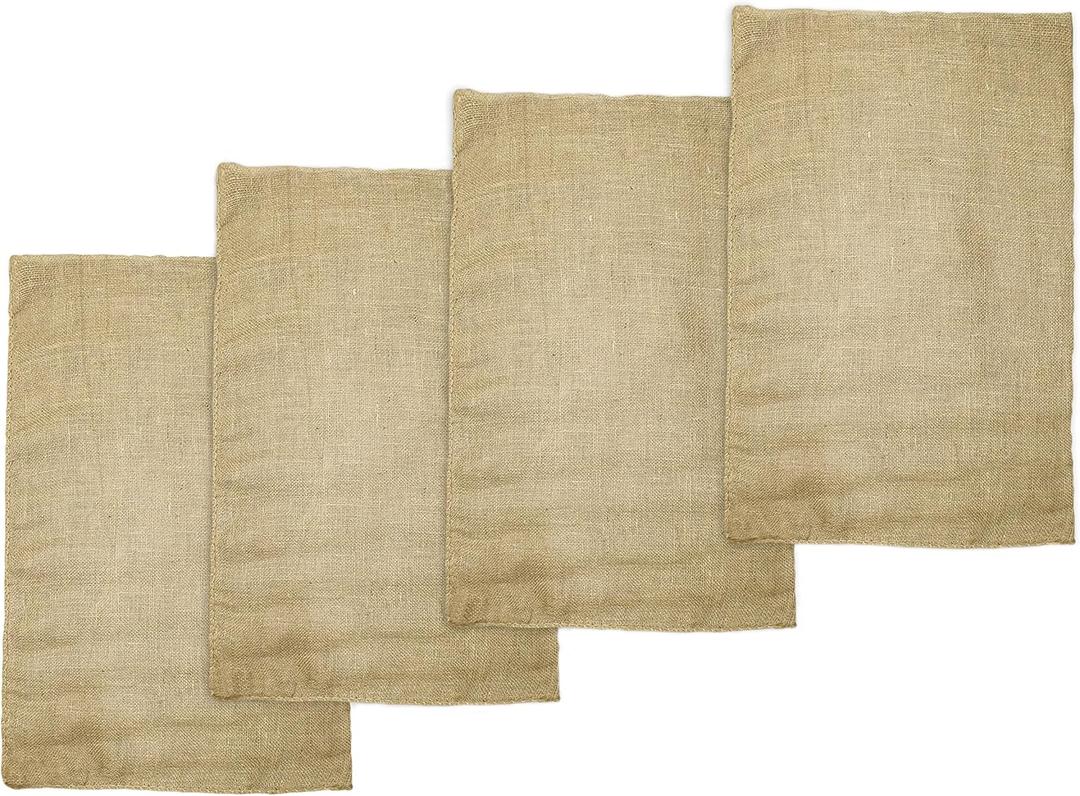 COTTON CRAFT Potato Sack Race Bags - Jute Burlap Sacks for Kids and Adults - Playground Fitness - Outdoor Fun Games Birthday Picnic Easter Jumping Bag Garden Toys Storage Santa Sacks -24x39 6 Pack