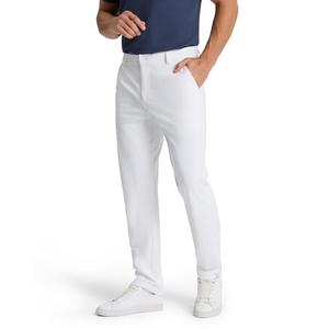 Mens White Pants, Classic Fit Stretch Work Dress Pants 30" Quick Dry Lightweight with Pockets White 18 × 32"