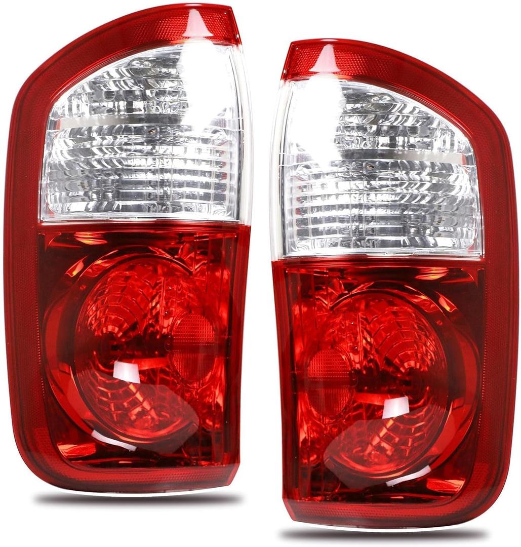 Tail Light Compatible With 2004 2005 2006 Toyota Tundra Rear Light Taillights Pair Left and Right Driver and Passenge Side Replace TO2800153 815600C040 TO2801153 815500C040