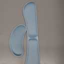 ZIBLY Wrist Rest Keyboard and Mouse Set - Anti-Skid Non Slip Ergonomic Wrist Cushion Support Pad - Easy Typing, Pain Relief - Premium Memory Foam for Work from Home Gaming Computer Laptop (Blue)