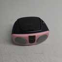 Proscan PRCD243M-PINK 2.4-Watt-RMS Portable CD Boom Box with AM/FM Radio (Pink)