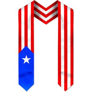 Graduation Sash, Flag Graduation Stole for International Students 72 Inches