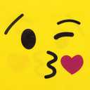 Konsait Emoticon Bags for Emoticon Party Supplies(12 Pack), Emoticon Drawstring Backpack Shoulder Bag Bulk for Kids Birthday Emoticon Party Gift